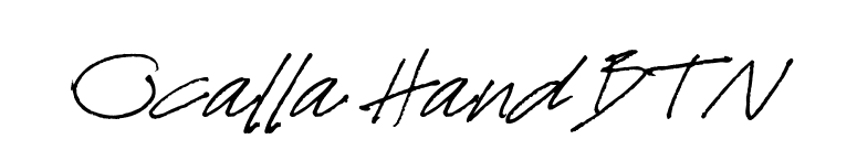 Ocalla Hand BTN font preview