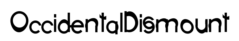 OccidentalDismount font preview