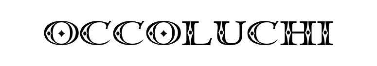 Occoluchi font preview