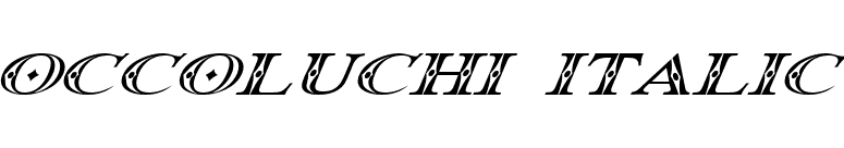 Occoluchi Italic font preview