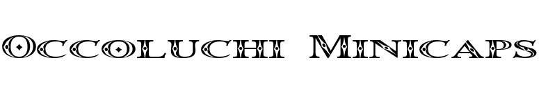 Occoluchi Minicaps font preview