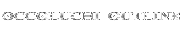 Occoluchi Outline font preview