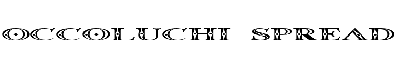 Occoluchi Spread font preview