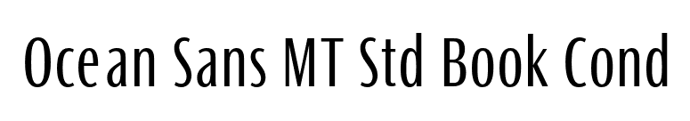 Ocean Sans MT Std Book Cond font preview