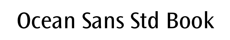 Ocean Sans Std Book font preview
