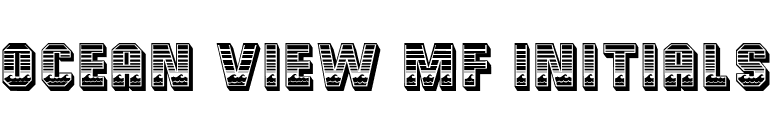 Ocean View MF Initials font preview