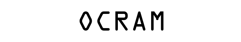 OCRAM font preview