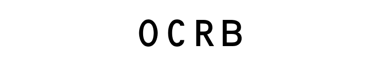 OCRB font preview