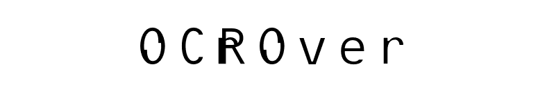 OCROver font preview