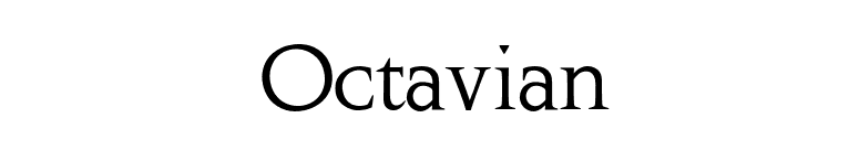 Octavian font preview