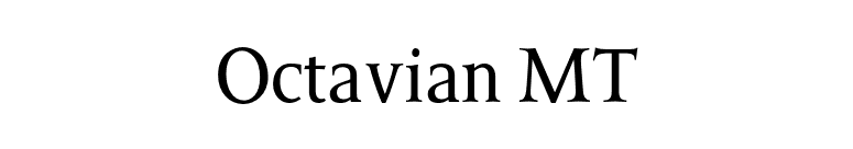 Octavian MT font preview
