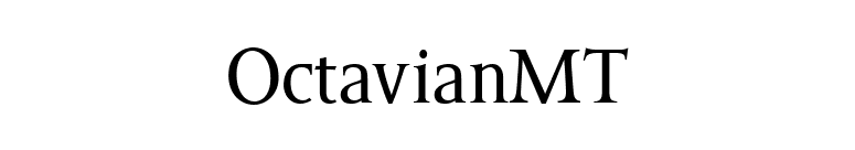 OctavianMT font preview