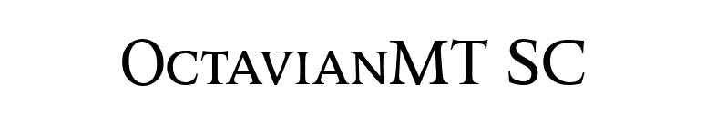 OctavianMT SC font preview