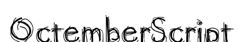 OctemberScript font preview