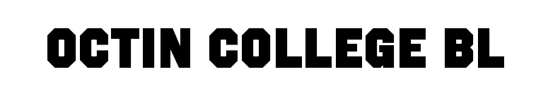 Octin College Bl font preview