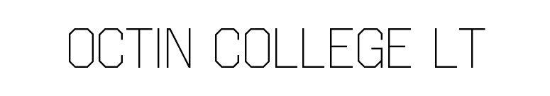 Octin College Lt font preview
