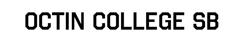 Octin College Sb font preview