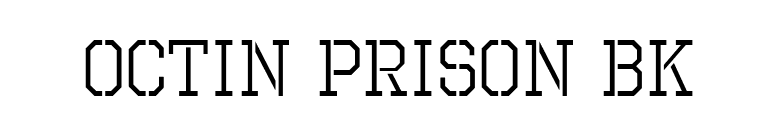 Octin Prison Bk font preview
