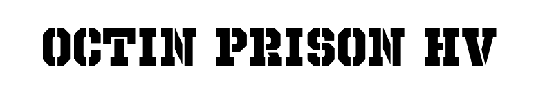 Octin Prison Hv font preview