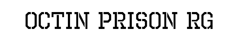 Octin Prison Rg font preview