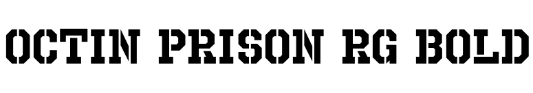 Octin Prison Rg Bold font preview