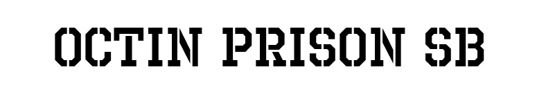Octin Prison Sb font preview
