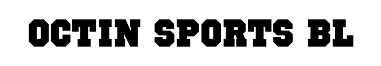 Octin Sports Bl font preview