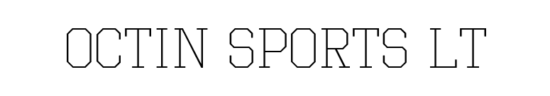 Octin Sports Lt font preview