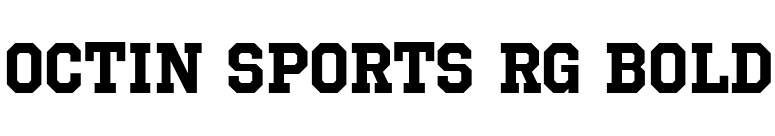 Octin Sports Rg Bold font preview