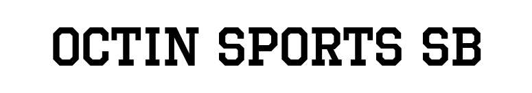 Octin Sports Sb font preview