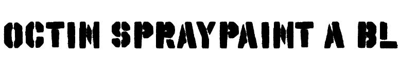 Octin Spraypaint A Bl font preview