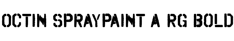 Octin Spraypaint A Rg Bold font preview