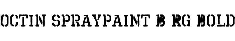 Octin Spraypaint B Rg Bold font preview