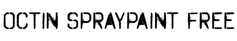 Octin Spraypaint Free font preview
