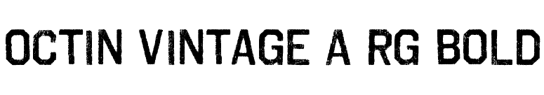 Octin Vintage A Rg Bold font preview
