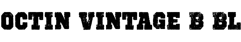 Octin Vintage B Bl font preview
