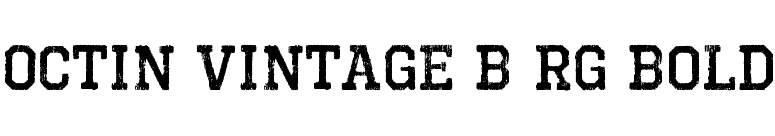 Octin Vintage B Rg Bold font preview