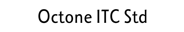 Octone ITC Std font preview