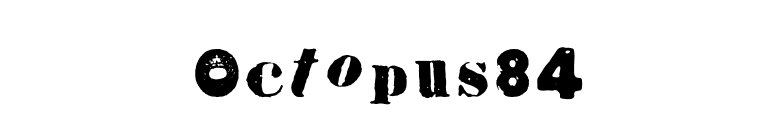 Octopus84 font preview