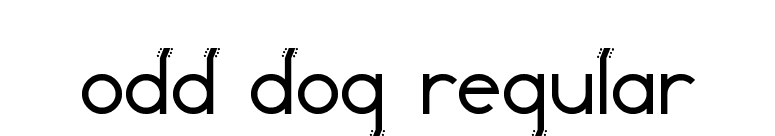 Odd Dog Regular font preview