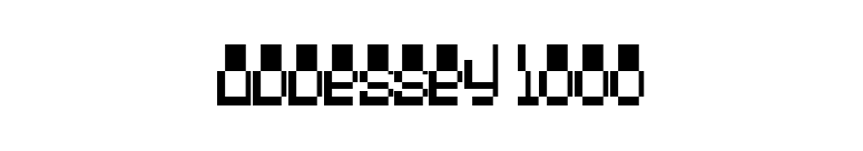 Oddessey 1000 font preview