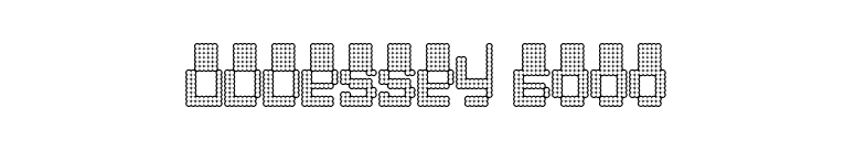 Oddessey 6000 font preview