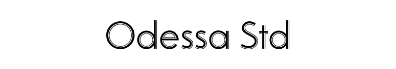 Odessa Std font preview
