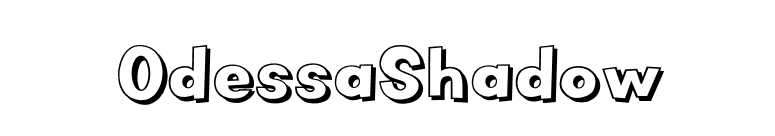 OdessaShadow font preview