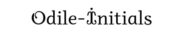 Odile-Initials font preview