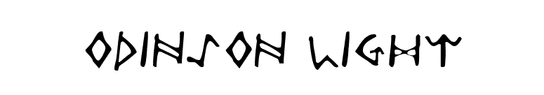 Odinson Light font preview