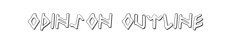 Odinson Outline font preview