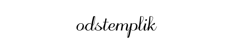 odstemplik font preview