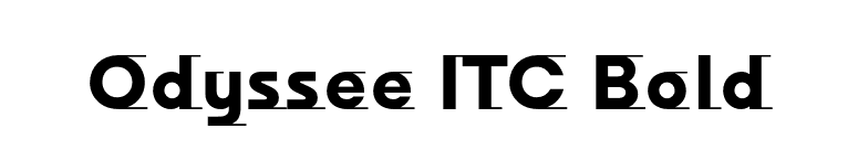 Odyssee ITC Bold font preview