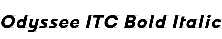 Odyssee ITC Bold Italic font preview